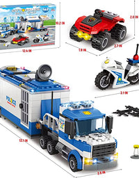 Exercise N Play Police Truck Bank Brick Sets - 483 Pcs