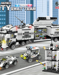Exercise N Play SWAT Command Truck Block Building Sets - 853 Pcs