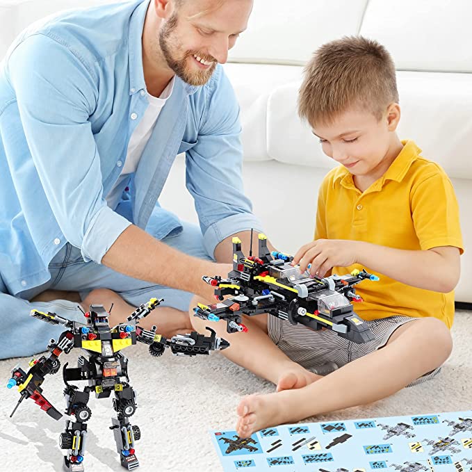 Exercise N Play SWAT Small Mecha Building Blocks - 1006 Pcs