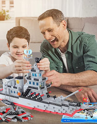 Exercise N Play Navy Battle Cruiser Ship Brick Sets - 1163 Pcs
