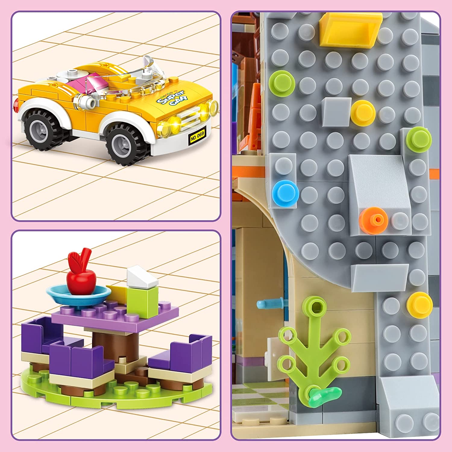 Exercise N Play City Cake Shop Building Bricks Toys - 1023 Pcs