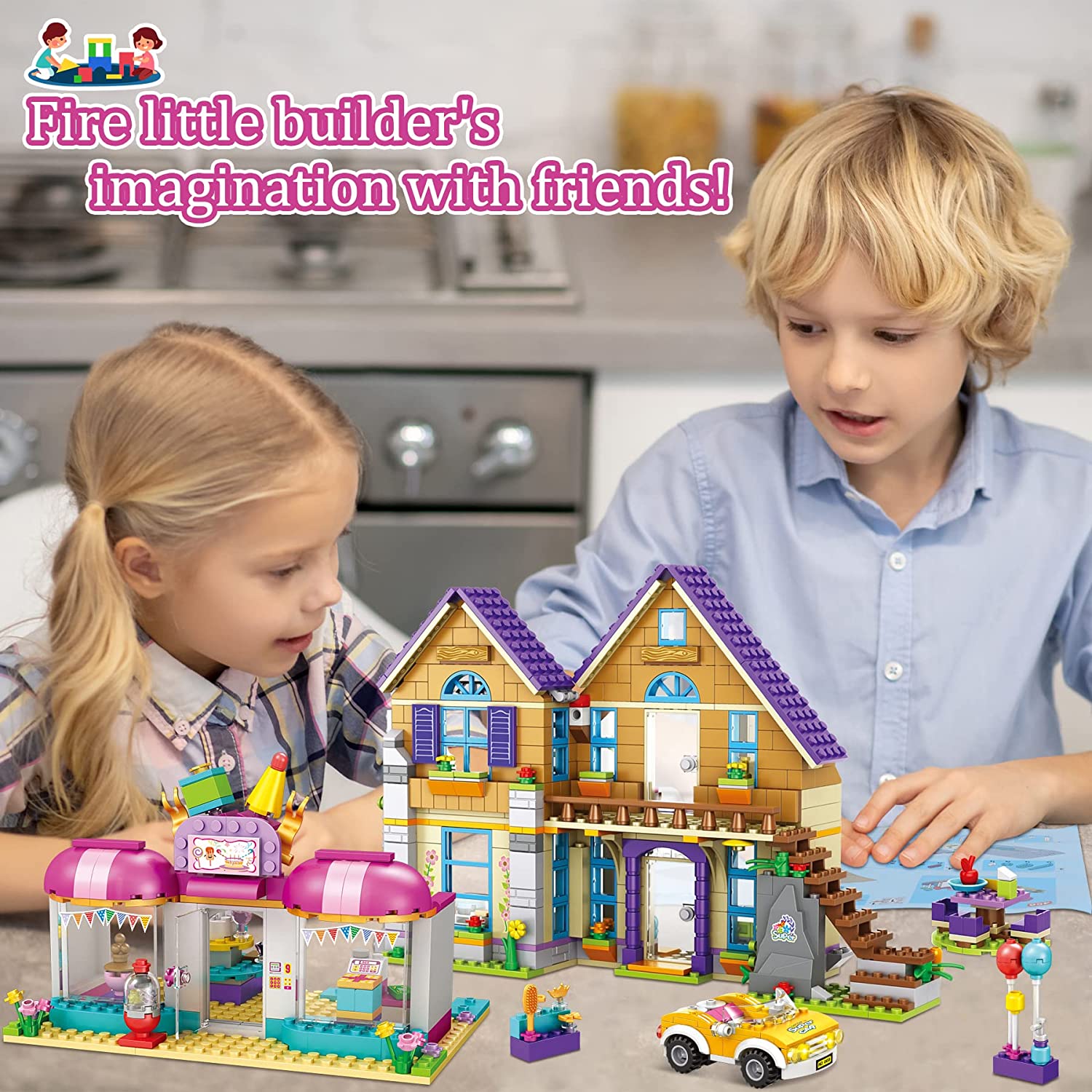 Exercise N Play City Cake Shop Building Bricks Toys - 1023 Pcs