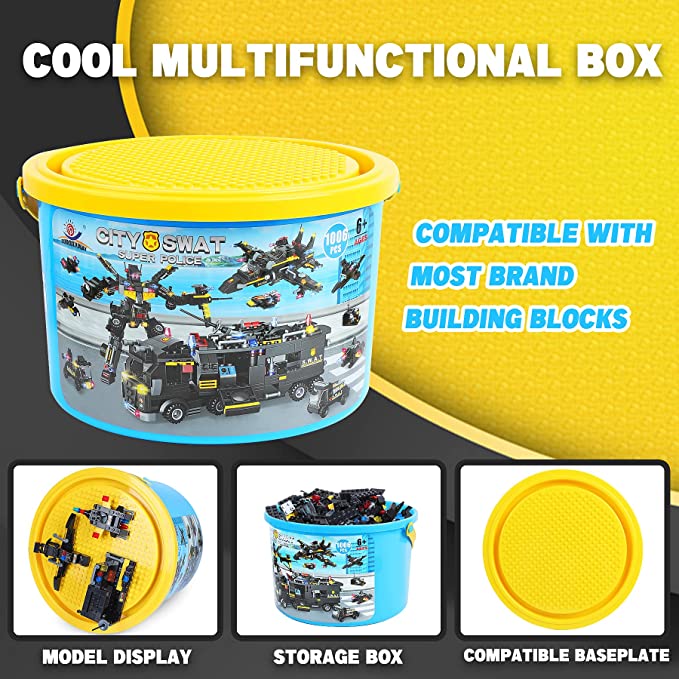 Exercise N Play SWAT Small Mecha Building Blocks - 1006 Pcs