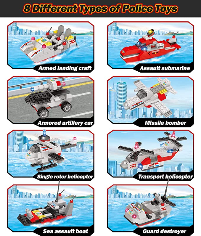 Exercise N Play Navy Destroyer Ships Blocks Toy - 630 Pcs
