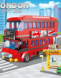 Exercise N Play Building London Tours Buses Mini Bricks Set - 458 Pcs