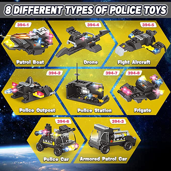 Exercise N Play SWAT Small Mecha Building Blocks - 1006 Pcs
