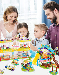 Exercise N Play Treehouse & Grocery Store 2 IN 1 Toy Blocks Construction Set - 1195 Pcs