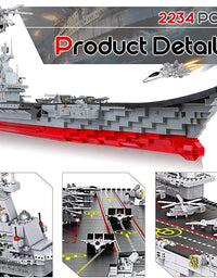 Exercise N Play Navy Mega Aircraft Carriers Brick Set - 2234 Pcs