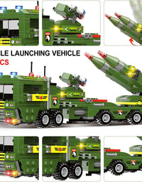 Exercise N Play Army Military Missiles Vehicle Blocks Bricks Set - 1382 Pcs