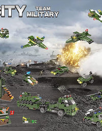 Exercise N Play Military Army Mecha Building Block Sets - 1164 Pcs