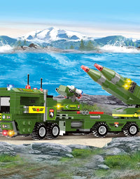 Exercise N Play Army Military Missiles Vehicle Blocks Bricks Set - 1382 Pcs