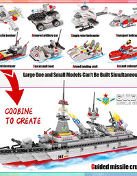 Exercise N Play Navy Destroyer Ships Blocks Toy - 630 Pcs
