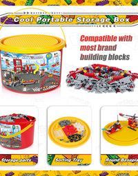 Exercise N Play City Fire Trailer Blocks Bricks Sets - 971 Pcs