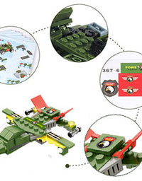 Exercise N Play Army Military Missiles Vehicle Blocks Bricks Set - 1382 Pcs