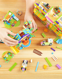 Exercise N Play Treehouse & Grocery Store 2 IN 1 Toy Blocks Construction Set - 1195 Pcs