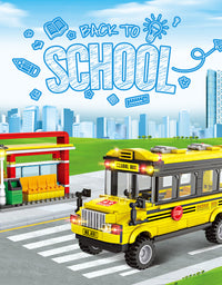 Exercise N Play City School Bus Small Building Blocks Sets - 488 Pcs