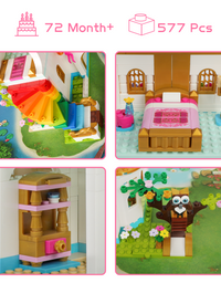 Exercise N Play Princess Castle Construction Toys - 577 Pcs