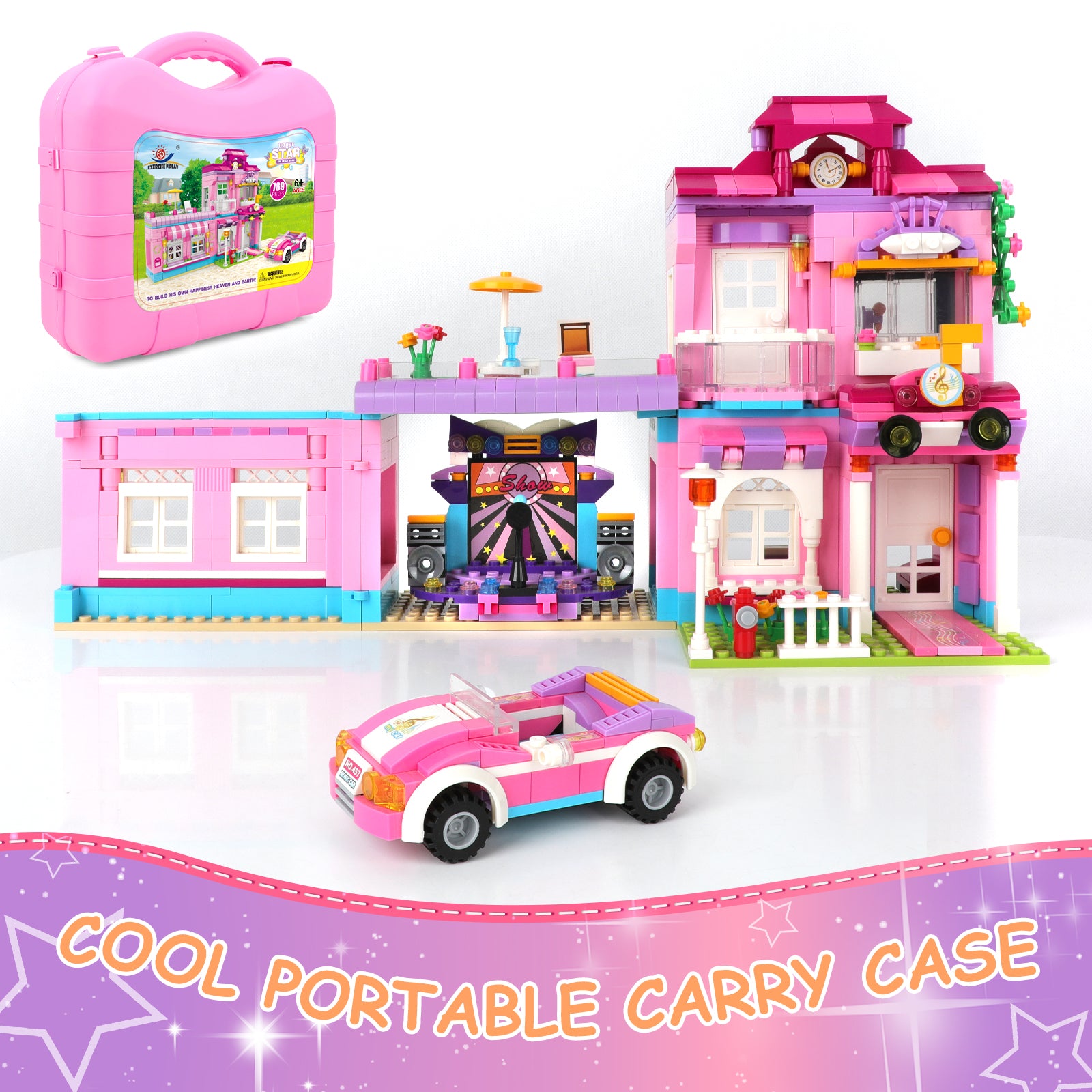 Exercise N Play Pop Star House Toddler Toy Set - 789 Pcs