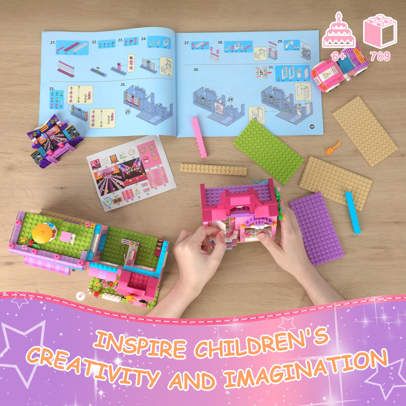 Exercise N Play Pop Star House Toddler Toy Set - 789 Pcs