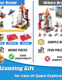 Exercise N Play Space Shuttle Building Bricks Toys - 660 Pcs