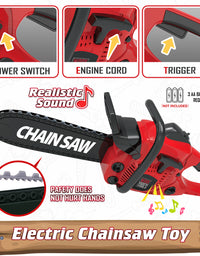 Exercise N Play Red Chainsaw Tools Childrens Toys Set - 11 Pcs
