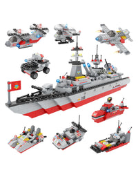 Exercise N Play Navy Destroyer Ships Blocks Toy - 630 Pcs
