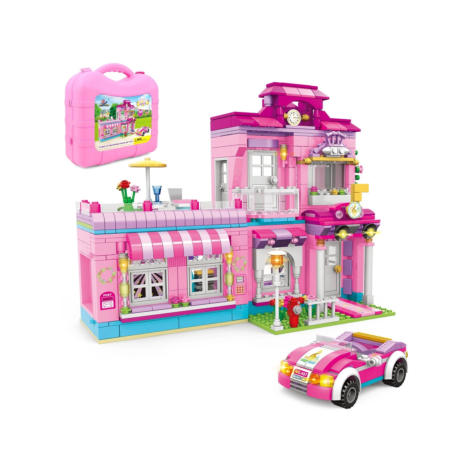 Exercise N Play Pop Star House Toddler Toy Set - 789 Pcs