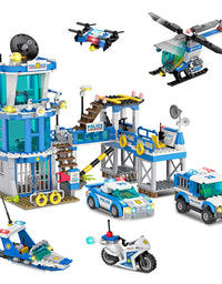 Exercise N Play Police Prison Island Blocks Bricks - 890 Pcs
