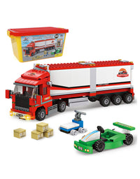 Exercise N Play Red Semi-Trailer Truck Toddler Toy - 376 Pcs
