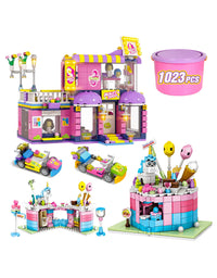 Exercise N Play Barber & Cake Shop Mini Blocks Set - 1023 Pcs
