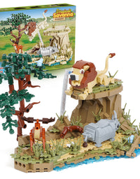 Exercise N Play African Wild Animal Building Block Sets - 755 Pcs
