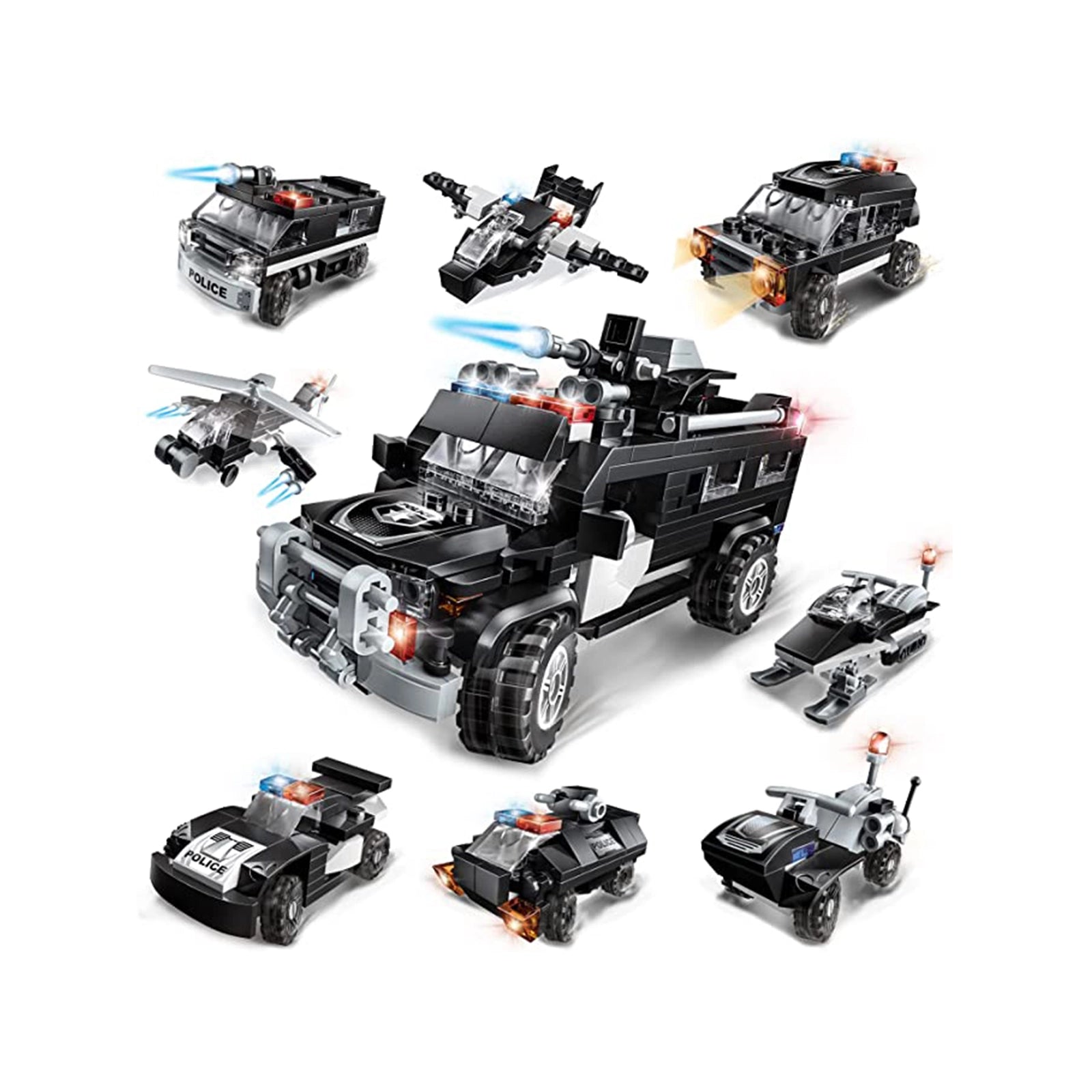 Exercise N Play SWAT Humvee Vehicle Brick Set - 680 Pcs