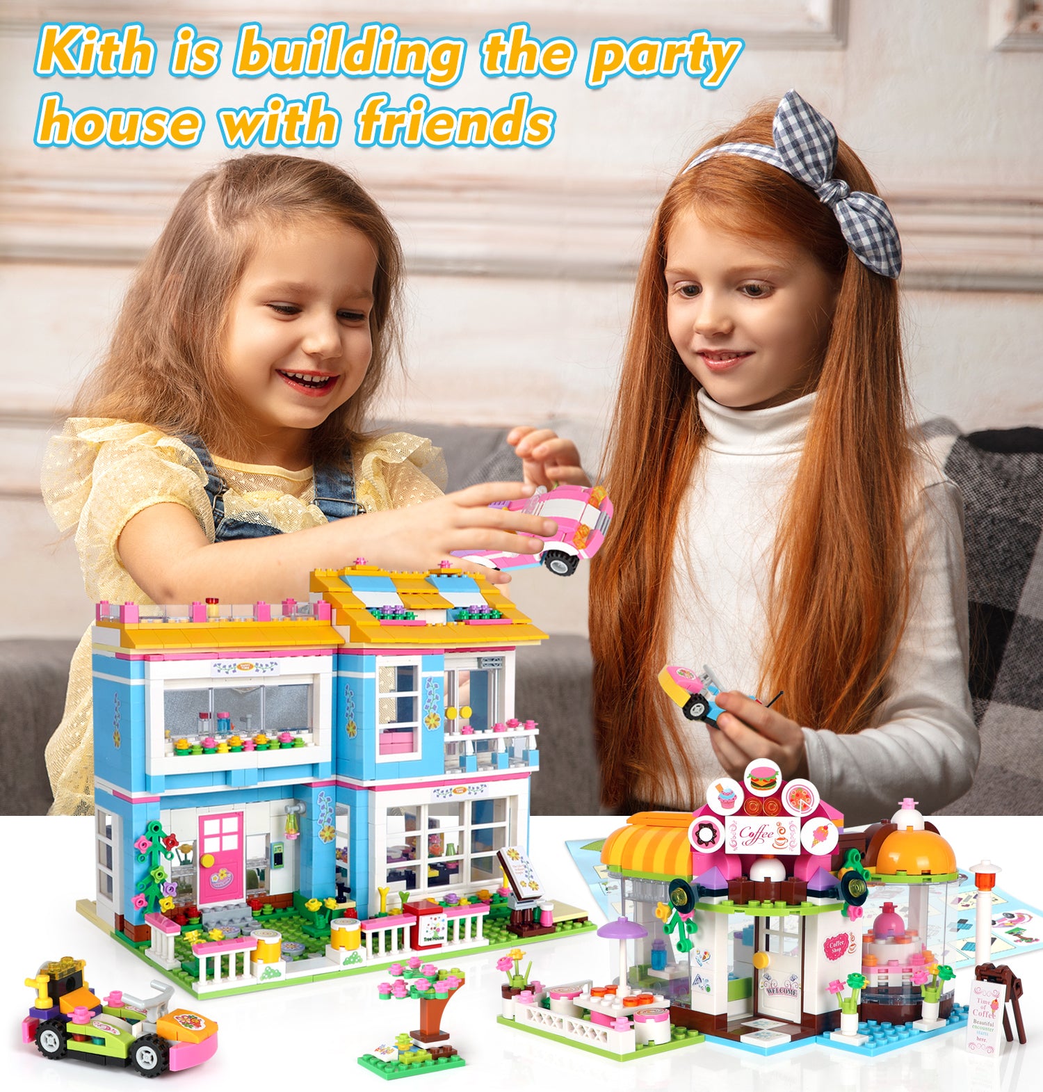 Exercise N Play City House & Coffee Shop Brick Minis Set - 1422 Pcs