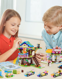 Exercise N Play Street Coffee Shop & Treehouse 2 IN 1 Construction Toys - 960 Pcs
