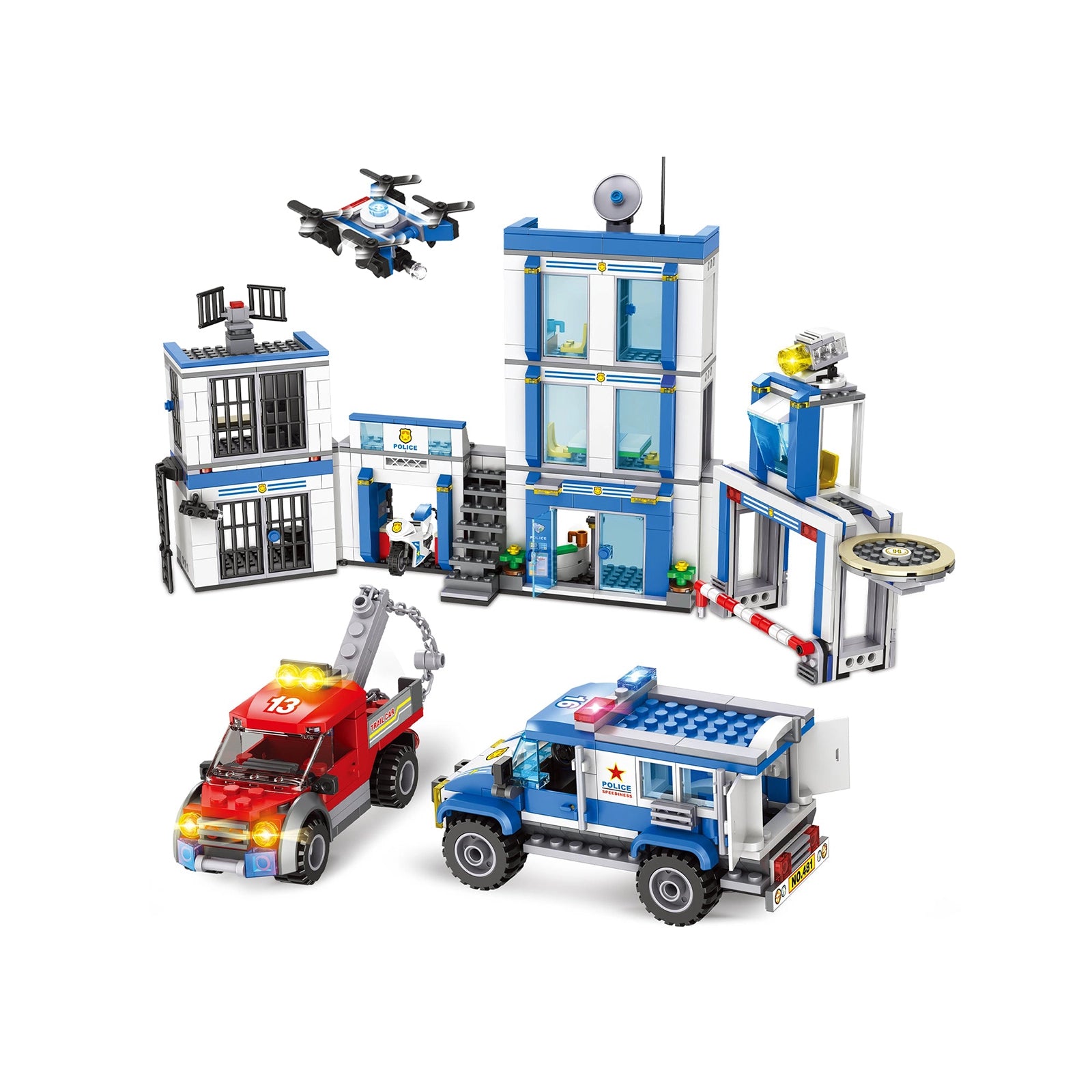 Exercise N Play Toll Booths Building Block Set - 979 Pcs