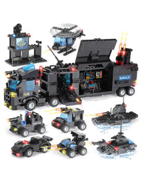 Exercise N Play SWAT Vehicle Bricks Blocks Sets - 1110 Pcs
