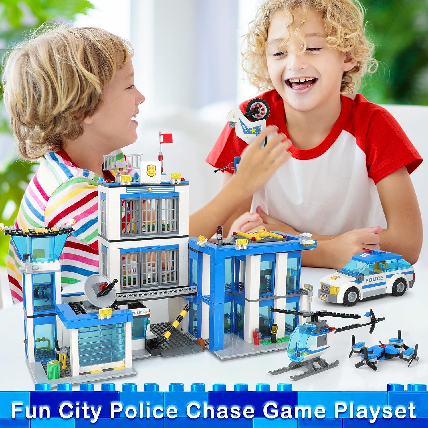 Exercise N Play Miniature Police Headquarters Blocks Sets - 1001 Pcs