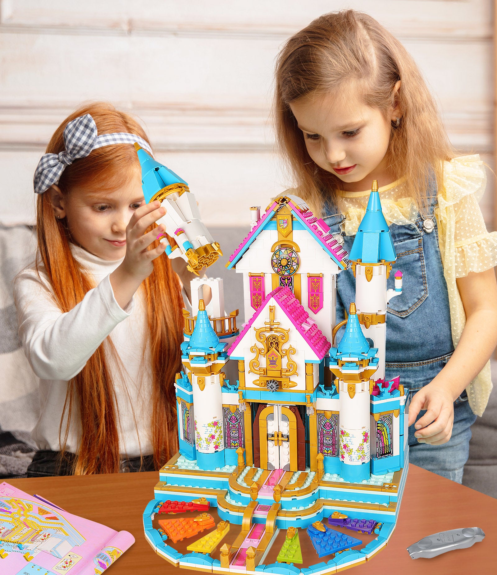 Exercise N Play Princess Castle Construction Toy Set - 1736 Pcs