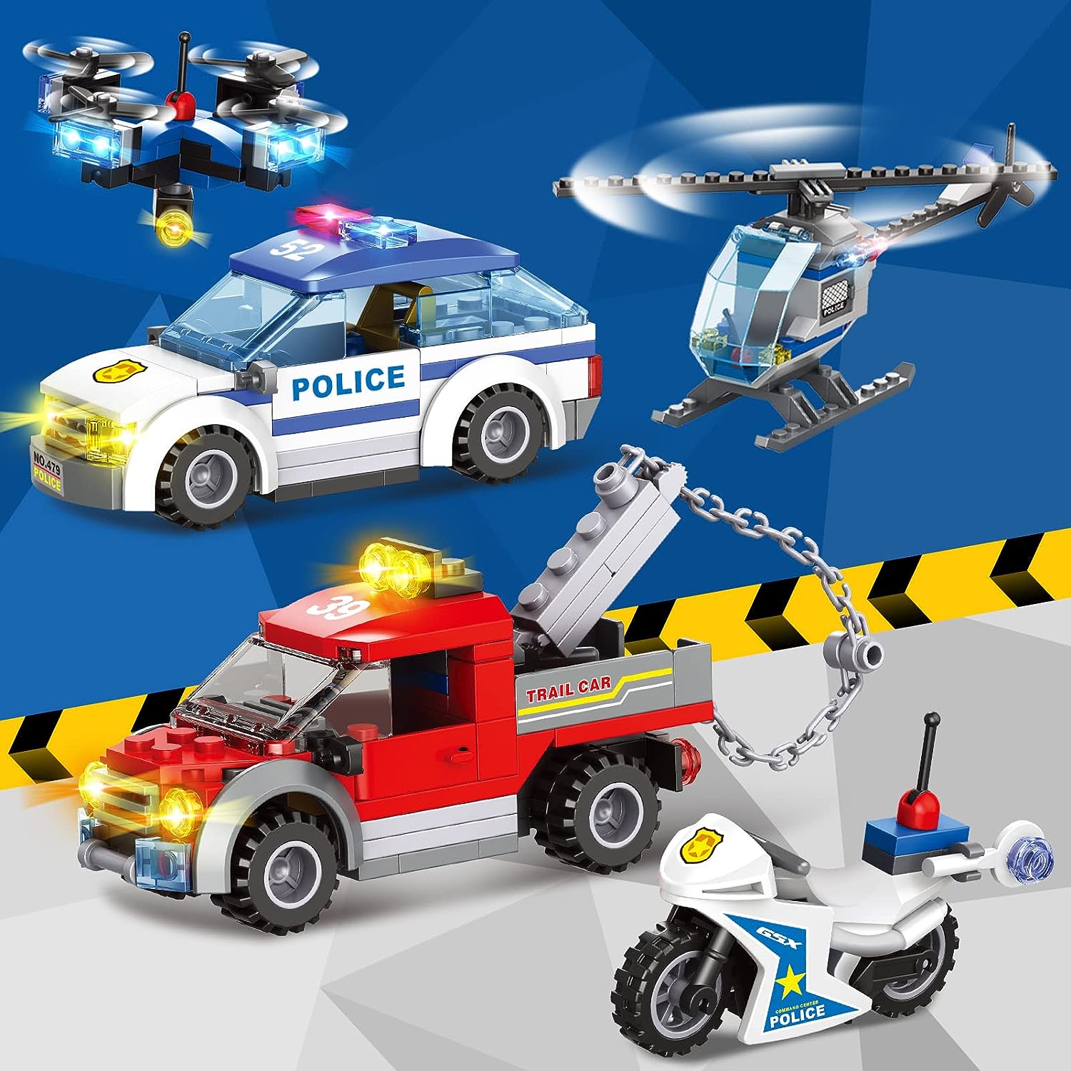 Exercise N Play Miniature Police Headquarters Blocks Sets - 1001 Pcs