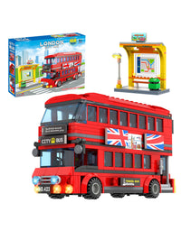 Exercise N Play Building London Tours Buses Mini Bricks Set - 458 Pcs
