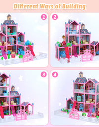 Exercise N Play Large Doll House Toddler Toys - 215 Pcs
