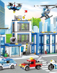 Exercise N Play Miniature Police Headquarters Blocks Sets - 1001 Pcs
