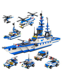 Exercise N Play Ocean Military Battleship Building Block Set - 1169 Pcs
