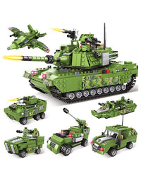 Exercise N Play Army Military Tank Block Building Sets - 952 Pcs
