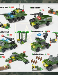 Exercise N Play Military Tank Transport Vehicle Blocks For Toddlers - 990 Pcs
