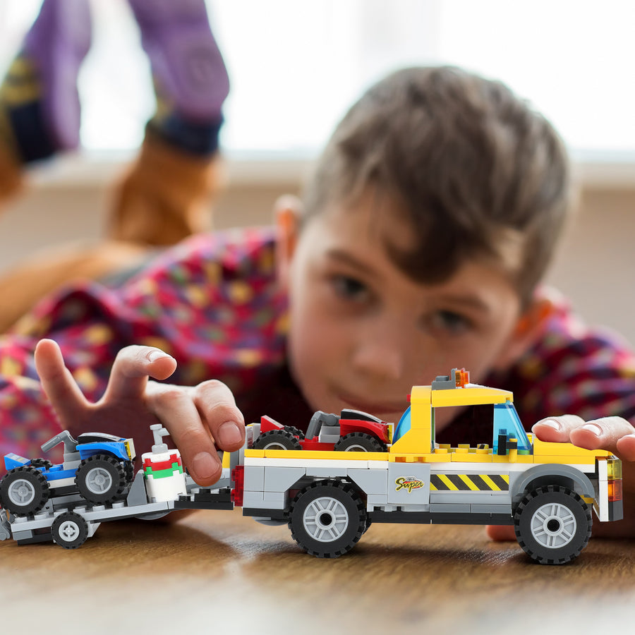 Exercise N Play City Tow Truck Toddler Toy Set - 324 Pcs