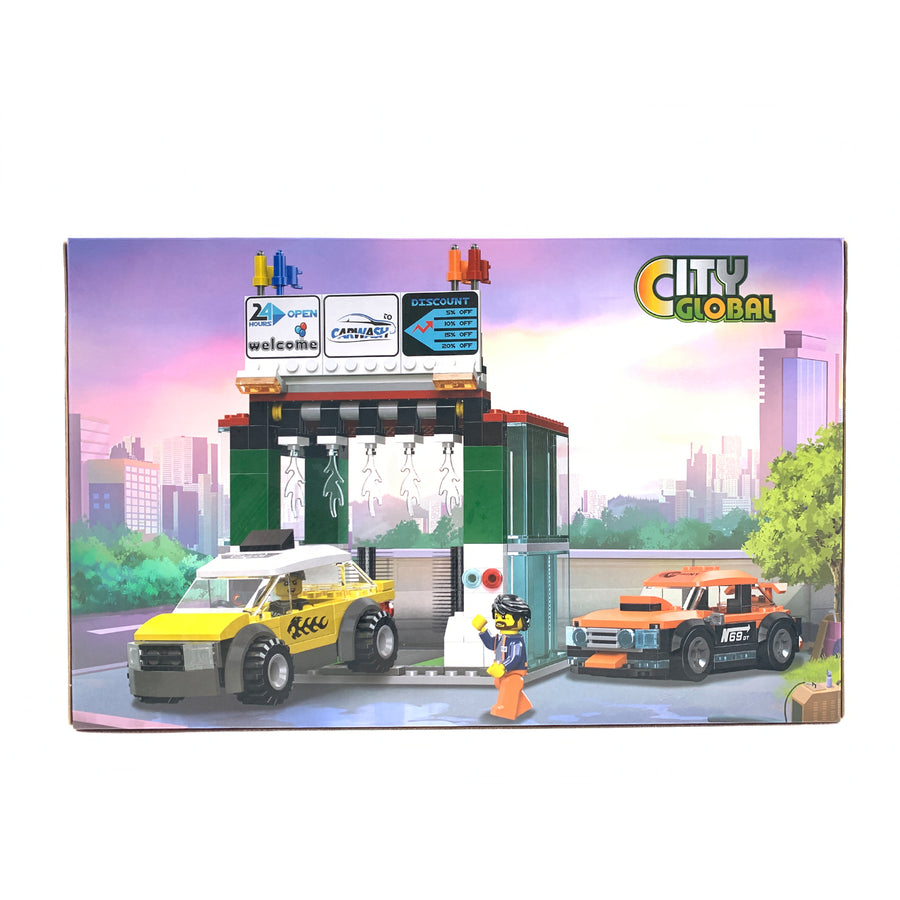 City Car Wash Small Blocks Set -215PCS