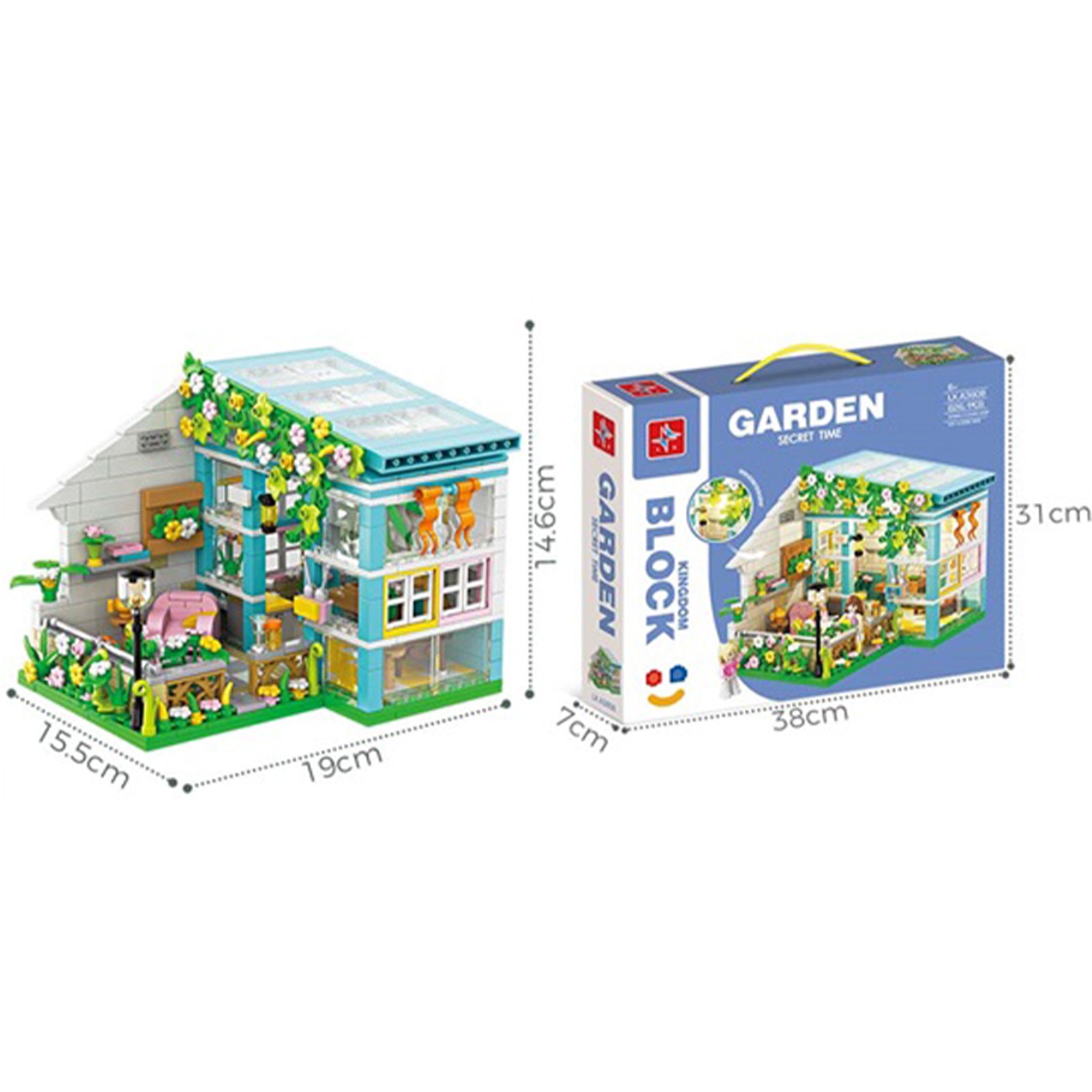 City Garden House Tiny Building Blocks