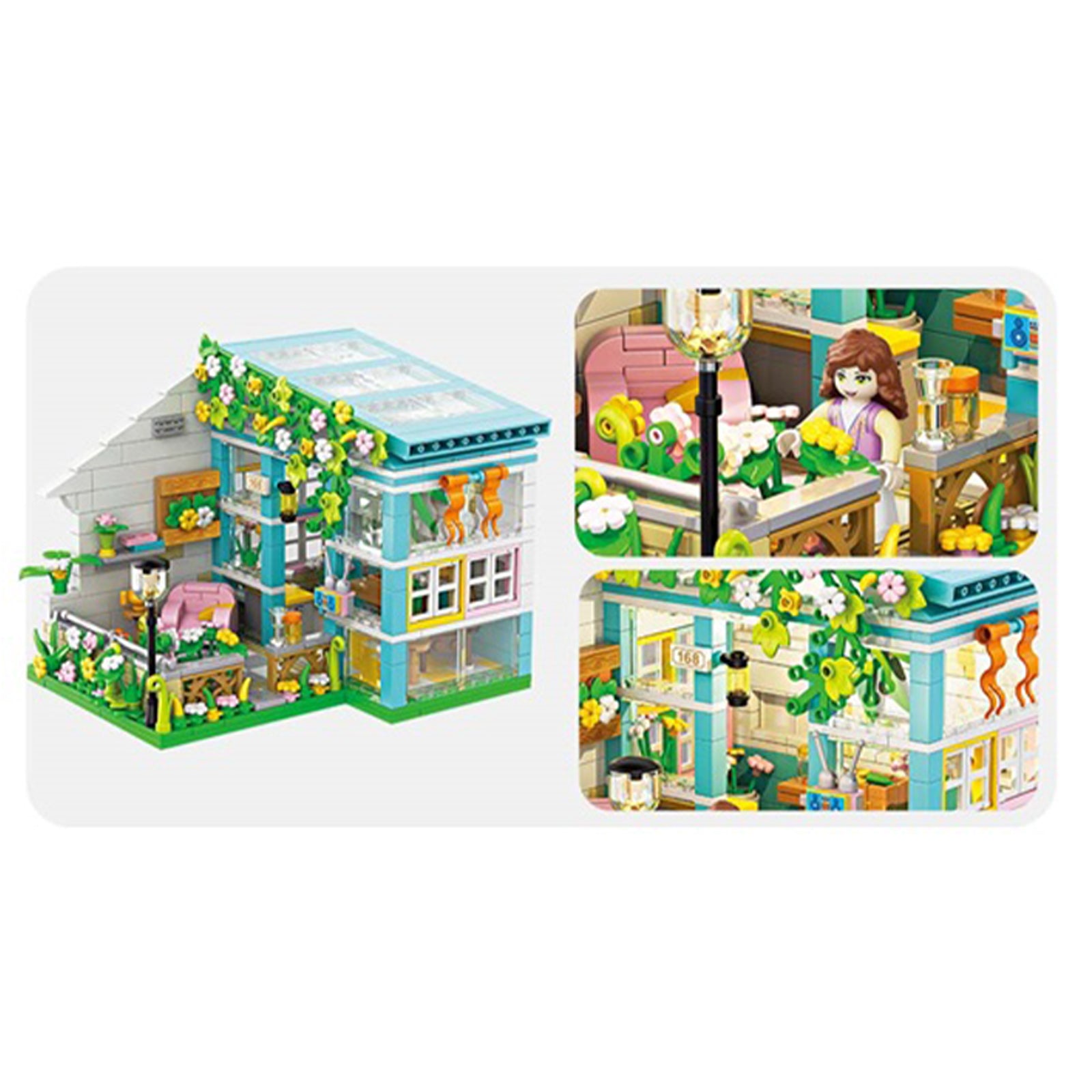 City Garden House Tiny Building Blocks