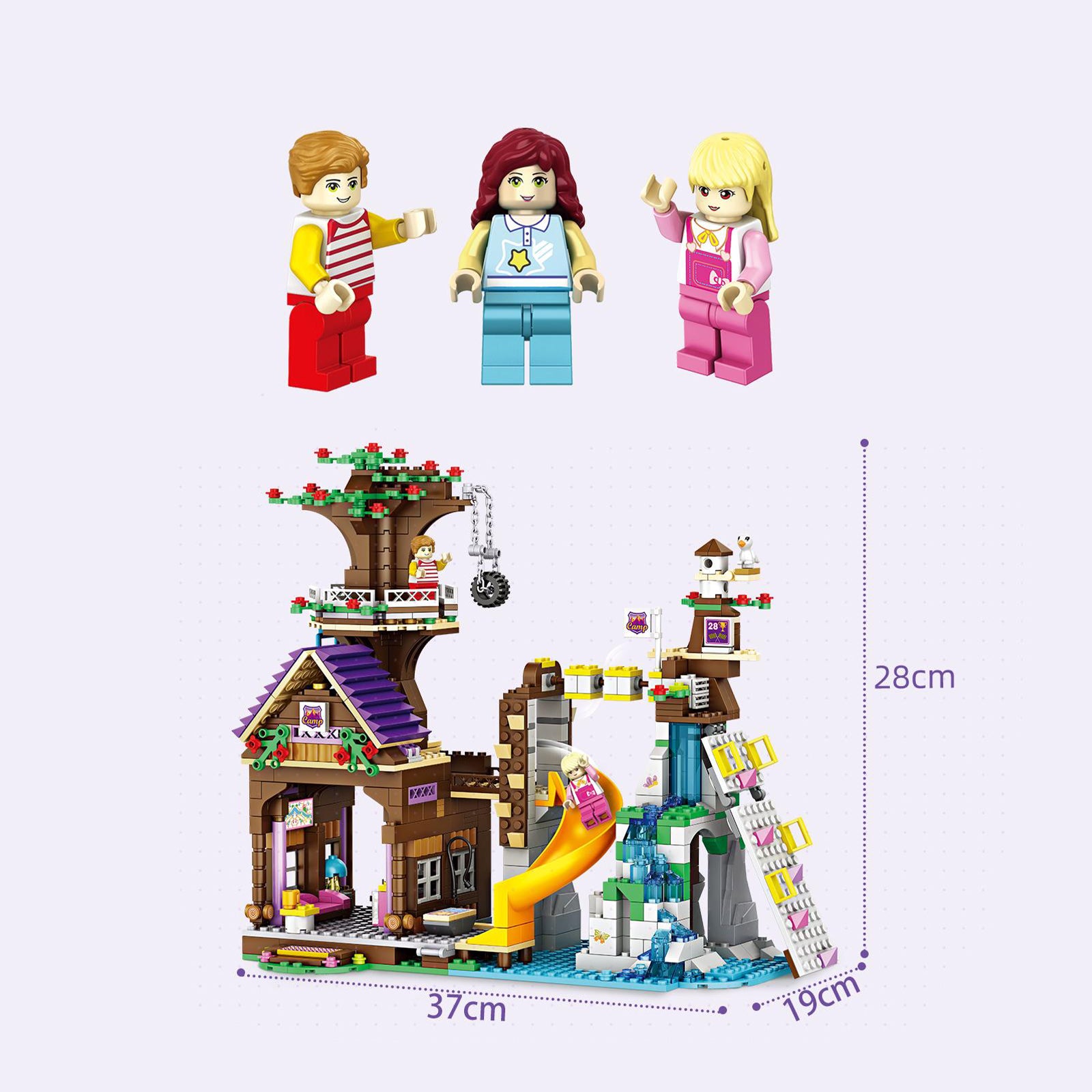 City Camp Tree House Small Building Blocks Set -922PCS